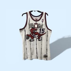 Mitchell & Ness 1998 99 Vince Carter #15Raptors Hardwood Jersey Men's L W/tag